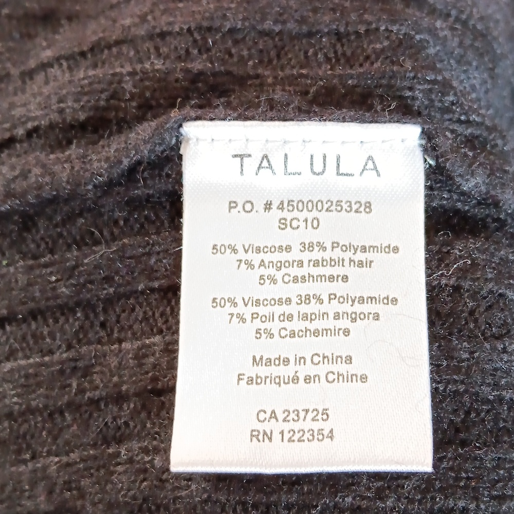 Aritzia Talula cashmere angora black cardigan - Picture 5 of 5
